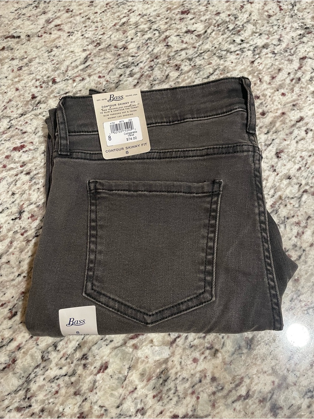 Bass Contour Skinny Fit Jeans - Charcoal